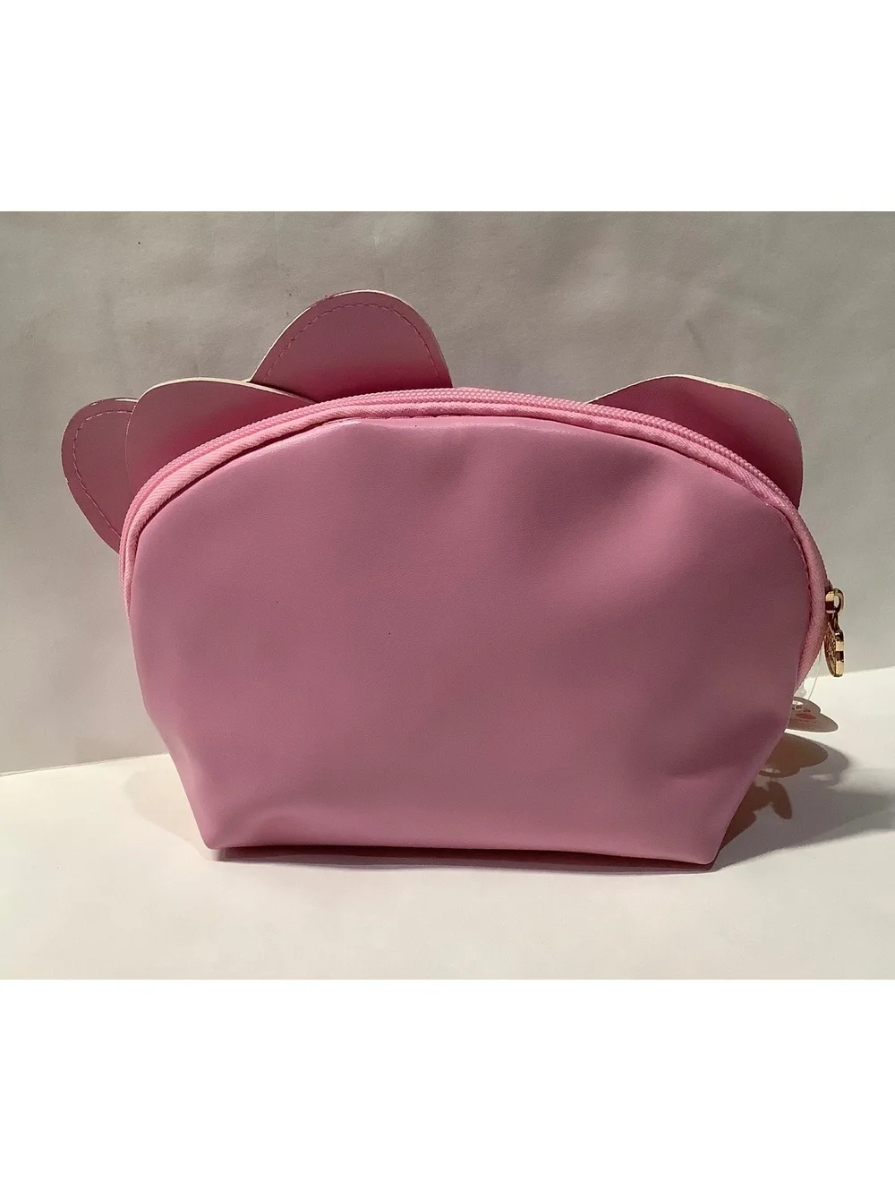 Hello Kitty Pink Makeup Pouch with Bow and Cat Ear Design
